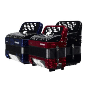 Acordeón Hohner A-4173  Nova III 96 bajos rojo