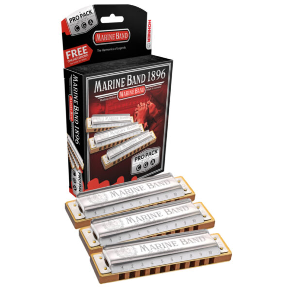 Propack 3 ArmÃ³nicas Hohner Marineband A/C/G 1896xp