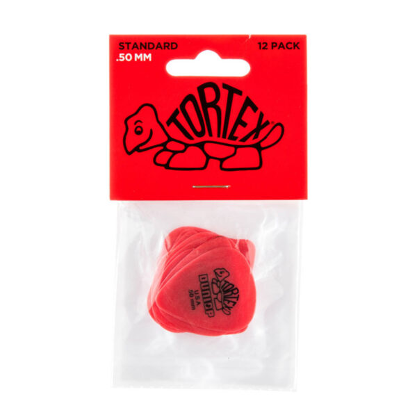 Bolsa 12 PÃºas Dunlop 418P-050 Tortex Standard 0.50mm Pickers