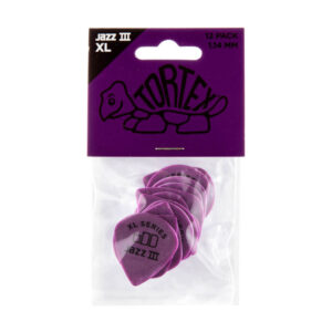 Bolsa 12 PÃºas Dunlop 498P-114 Tortex Jazz III Xl 1.14mm Pickers