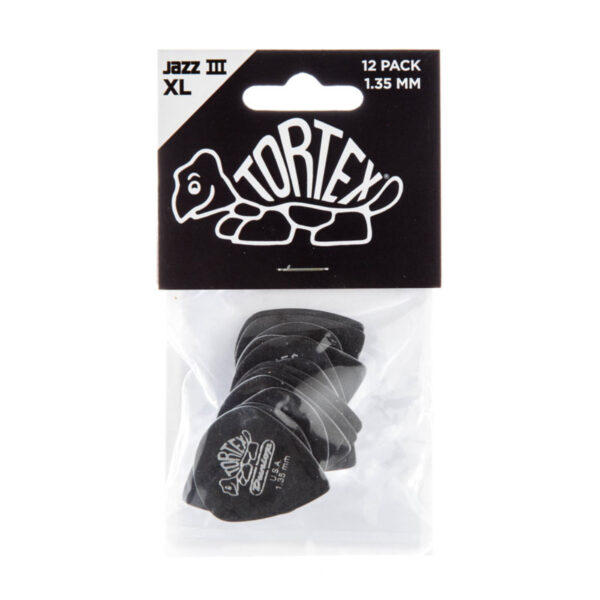 Bolsa 12 PÃºas Dunlop 498P-135 Tortex Jazz III Xl 1.35mm Pickers