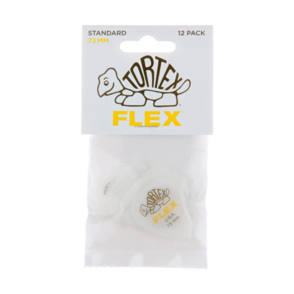 Bolsa 12 PÃºas Dunlop 428P-073 Tortex Flex Standard 0.73mm Pickers