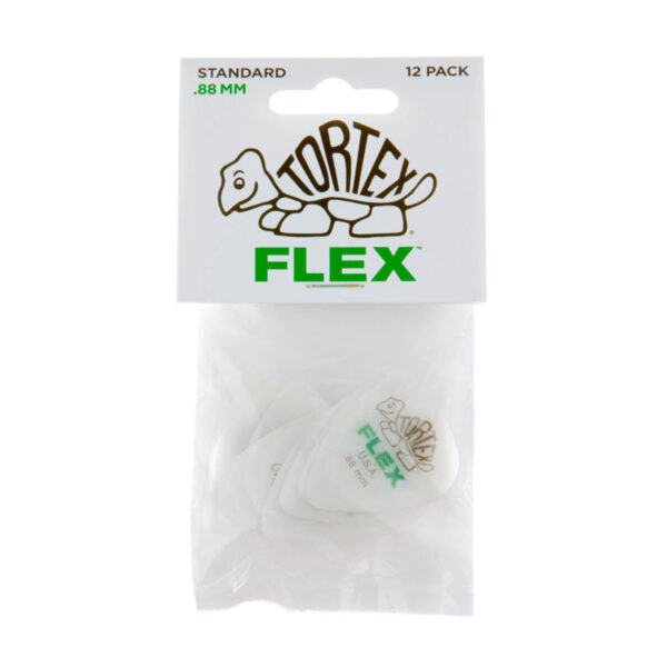 Bolsa 12 PÃºas Dunlop 428P-088 Tortex Flex Standard 0.88mm Pickers