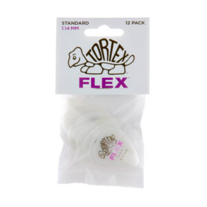 Bolsa 12 PÃºas Dunlop 428P-114 Tortex Flex Standard 1.14mm Pickers