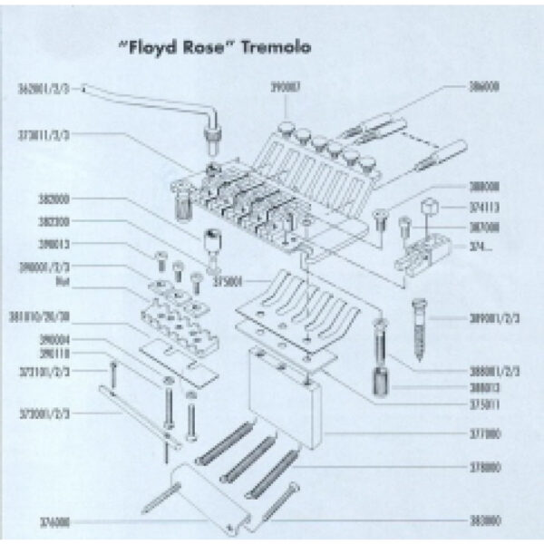 Recambios Floyd Rose Schaller Tornillo Barra Cuerdas Dorado 20200500