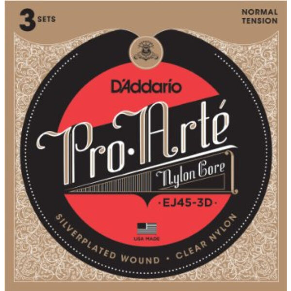 Juego Cuerdas Guitarra ClÃ¡sica D'Addario EJ-45-3D TensiÃ³n Normal