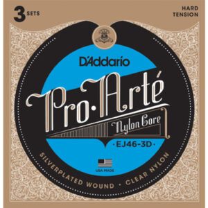 Juego Cuerdas Guitarra ClÃ¡sica D'Addario EJ-46-3D TensiÃ³n Fuerte