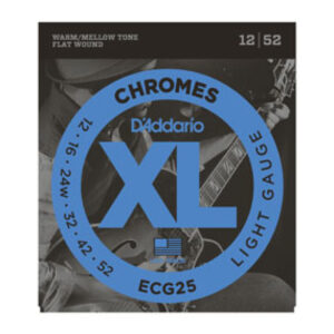 Juego Cuerdas Entorchado Plano Guitarra ElÃ©ctrica D'Addario ECG-25 12