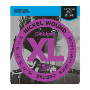 Juego Cuerdas Guitarra ElÃ©ctrica 7 Cuerdas D'Addario EXL-120-7 009-054