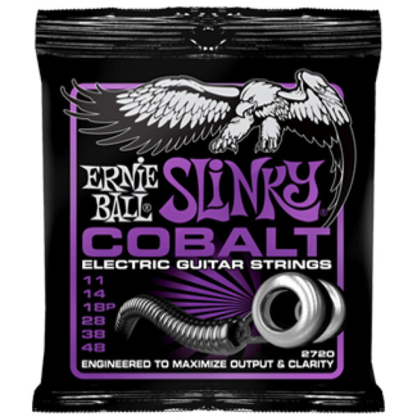 Juego Ernie Ball ElÃ©ctrica Slinky Cobalt 2720 (11-48)