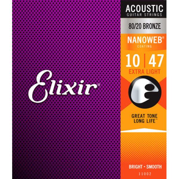Juego Cuerdas Guitarra AcÃºstica Elixir Nanoweb 11002 (10-47)