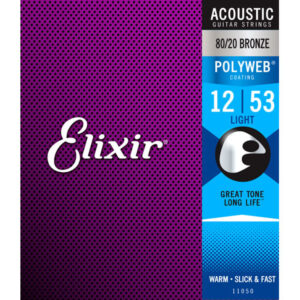 Juego Cuerdas Guitarra AcÃºstica Elixir Polyweb 11050 (12-53)