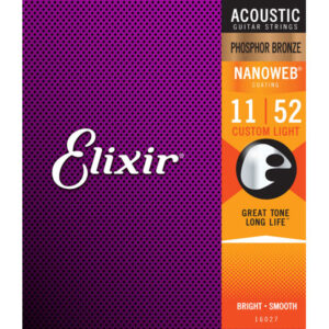 Juego Cuerdas AcÃºstica Elixir Phosphor Nanoweb 16027 (11-52)