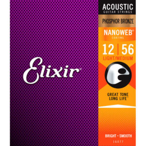 Juego Cuerdas AcÃºstica Elixir Phosphor Nanoweb 16077 (12-56)
