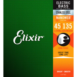 Juego 5 Cuerdas Bajo Elixir Stainless Steel 14782 (45-135)