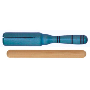 GÃ¼iro Tipo Agogo Goldon Madera Azul 33148