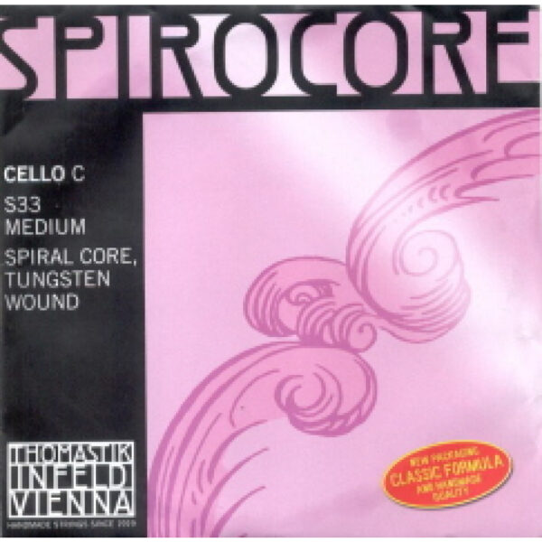 Cuerda 4Âª Cello Thomastik Spirocore Wolframio S-33
